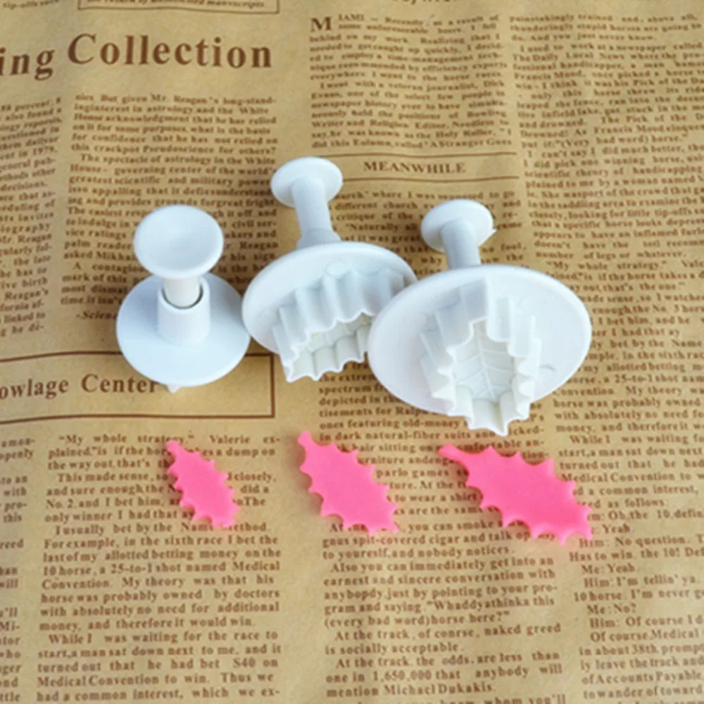 3 шт./компл. Рождественская фотоглазировка фондан резак для выпечки своими руками