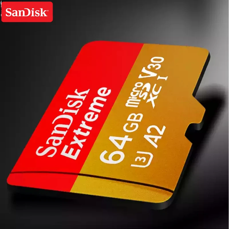 Карта памяти SanDisk Extreme Micro SD 128 ГБ 64 32 microSDHC/microSDXC U3 скорость чтения до 160 МБ/с./с UHD 3D 4K