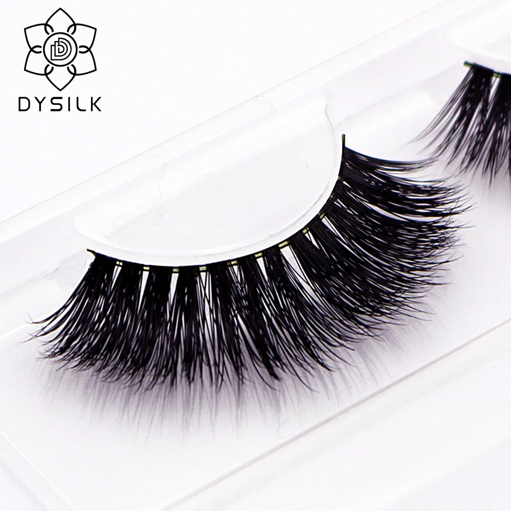 DYSILK 3D норковые накладные ресницы натуральные Толстые Накладные объем Длинные