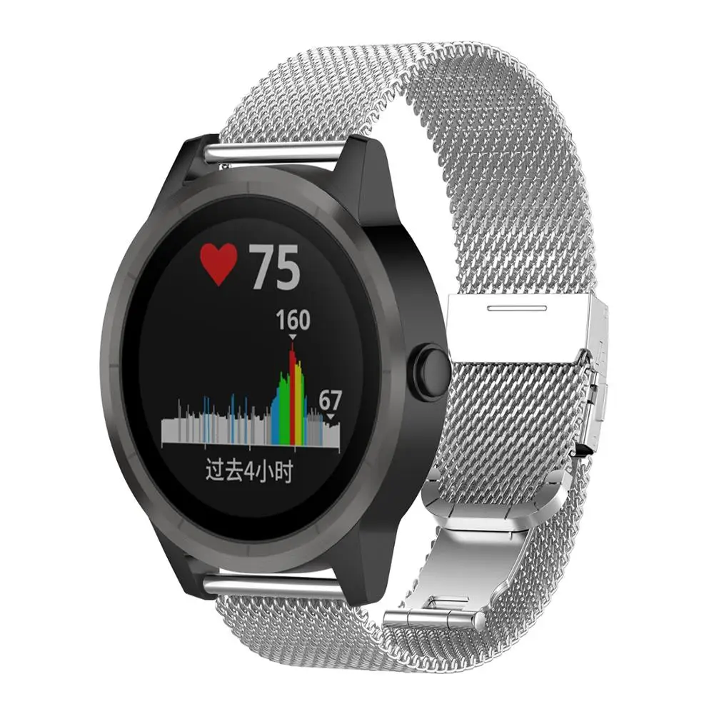 Сменный Браслет COMLYO из нержавеющей стали для часов Garmin Vivoactive 3 ремешок Vivomove