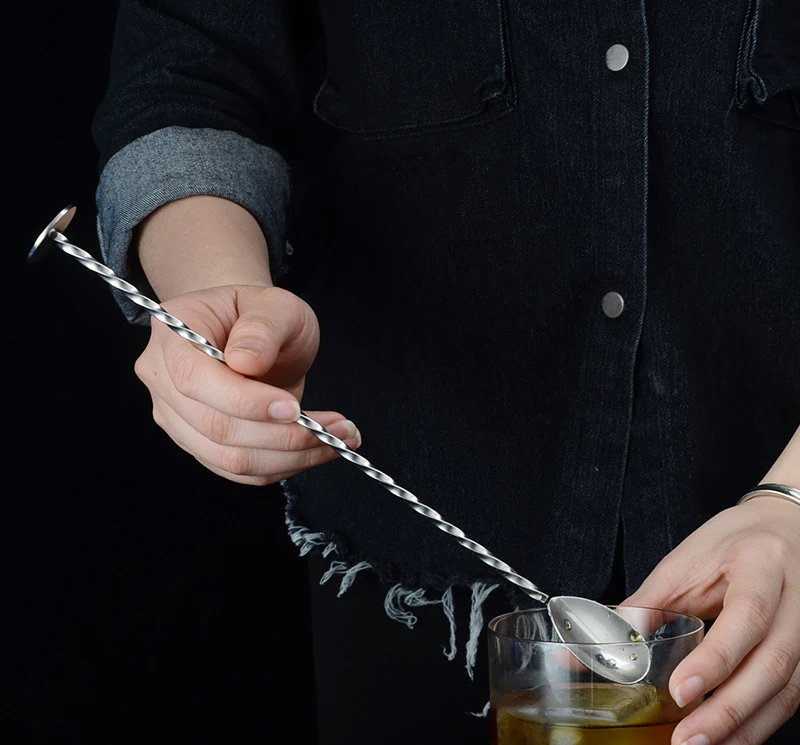 

100 шт./лот инструмент «сделай сам» для горячего бара, коктейля, перемешивания, Миксер для напитков, ложка, ковш, мешалка 27 см