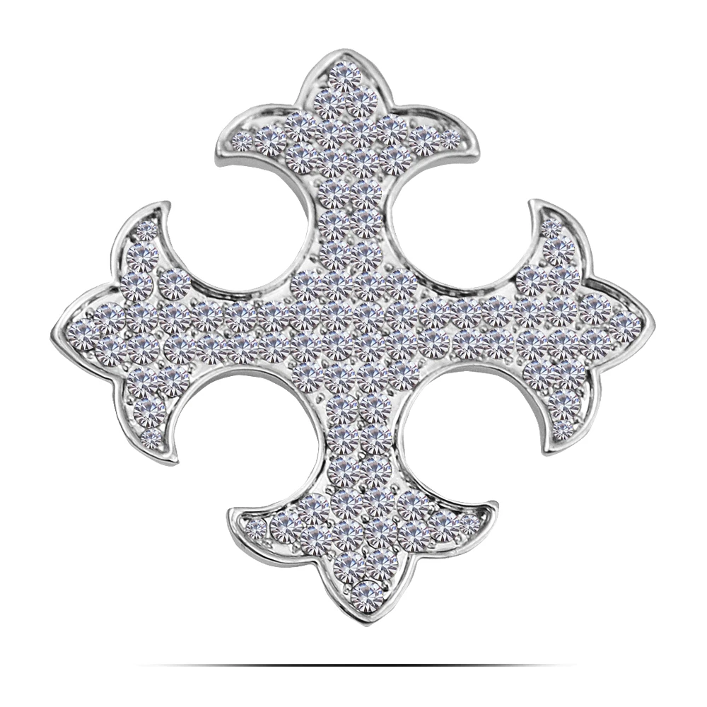 Zhen томоми простой властная крест Стразы шарф пряжки корсаж брошь Шпильки на день