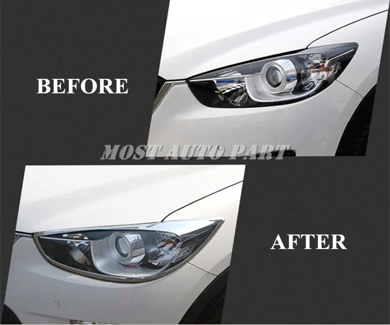 Хромированная рамка для передней фары ABS Mazda CX-5 KE 2012-2016 автомобильные аксессуары