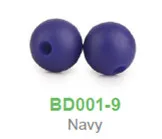 Navy Chenkai 100 шт 9 мм силиконовые бусины для зубов DIY детская погремушка-прорезатель для зубов подвеска пустышка сенсорные ювелирные изделия игрушка для изготовления бусин - Цвет: Navy