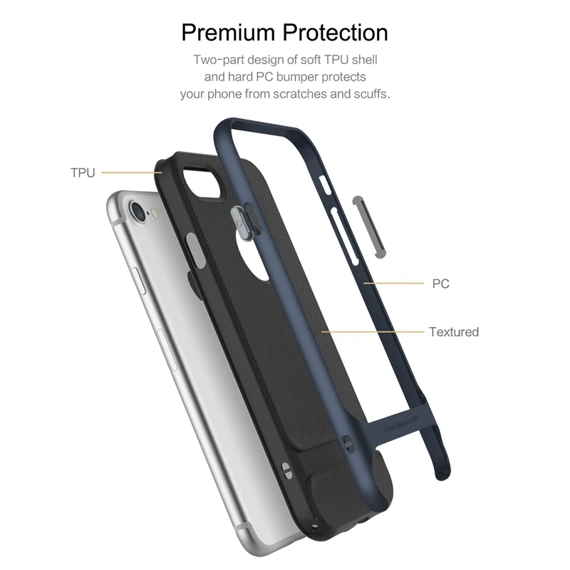 ROCK Luxury Royce чехол для iPhone 7/7 Plus тонкая защита Покрытие оболочки задней крышки Apple