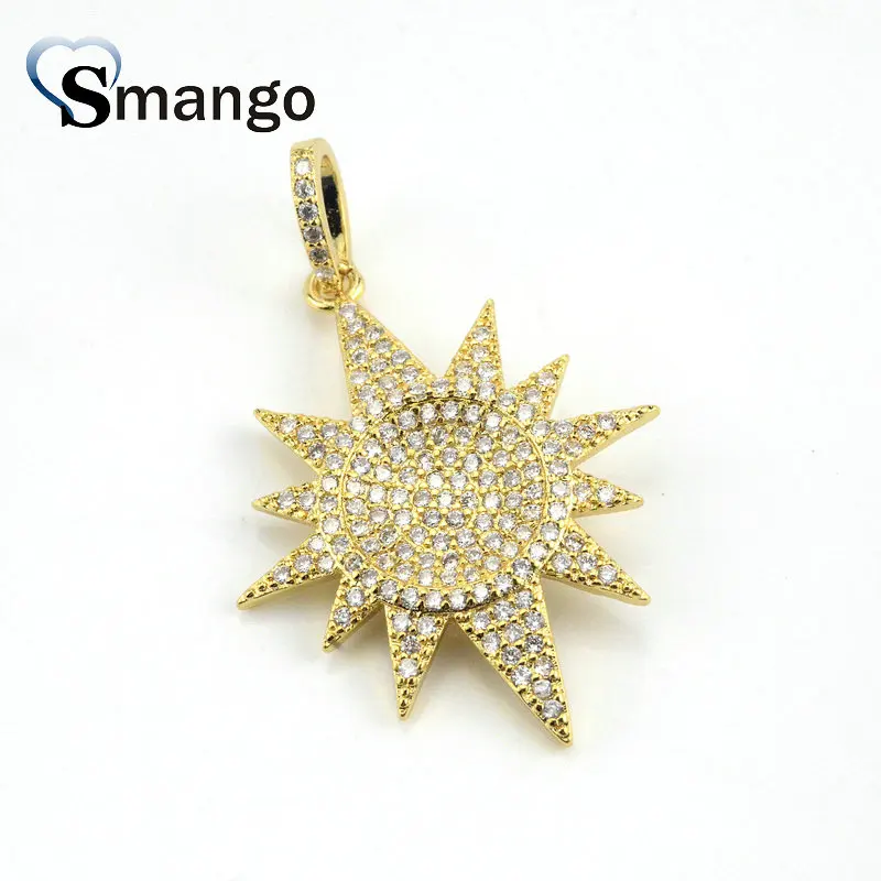 5Pieces,The Rainbow Series, Jewelry Making Supplies, DIY Jewelry.The Star Shape 18K Gold Plated Pendant, Can Wholesale