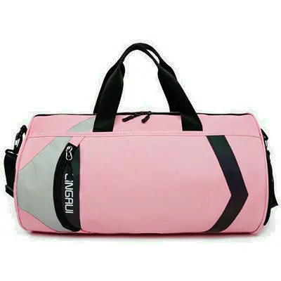 Pink Женские сумки для спортзала, Спортивная мужская сумка, тренировочная сумка через плечо, Tas, сумка для фитнеса и путешествий, Спортивная уличная женская сумка для путешествий - Цвет: Pink