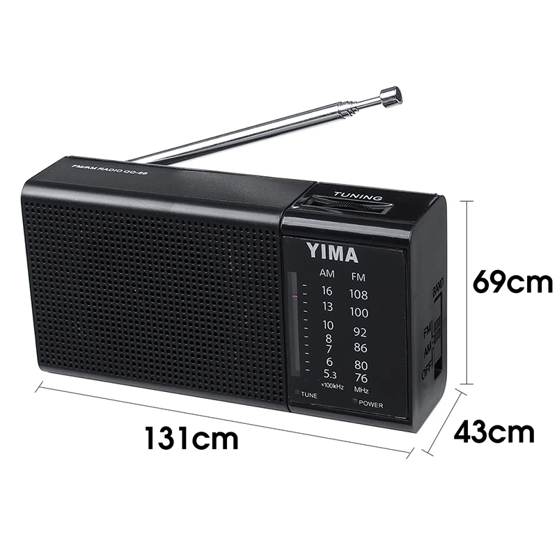 Мини портативный FM+ AM радио портативный цифровой USB TF MP3-плеер перезаряжаемая колонка с светодиодный вспышкой