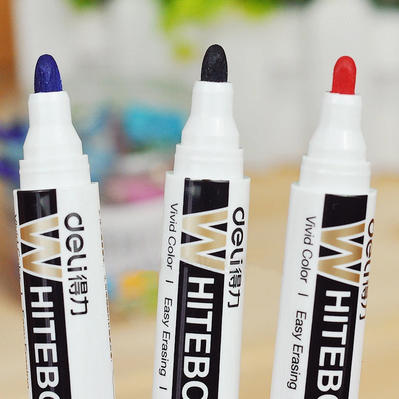 Школьные и офисные принадлежности Deli черные красные синие 2 0 мм маркеры для