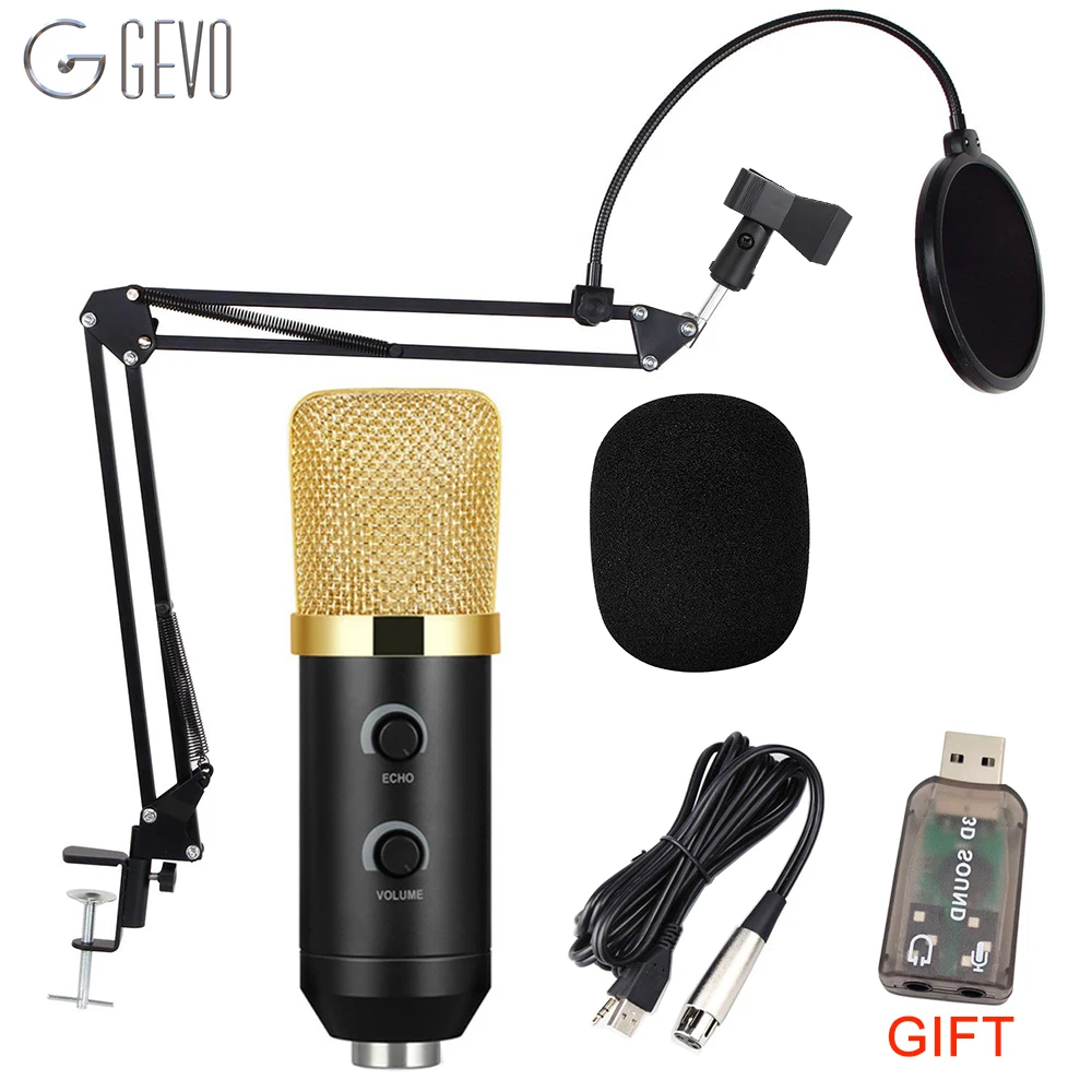 GEVO MK F100TL конденсаторный микрофон для компьютера профессиональный проводной студийный караоке USB микрофон ПК с NB 35 держателем и поп-фильтром