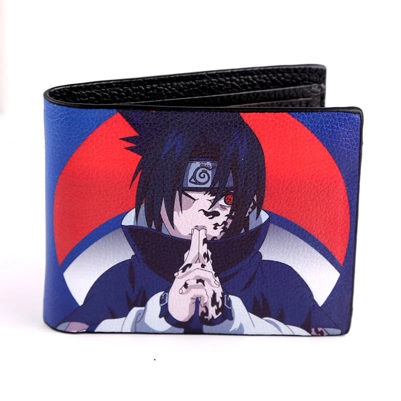 Наруто Uzumaki аниме кошелек мягкий кожаный бумажник Хатаке Какаши держатель для карт кошелек Учиха Итачи косплей подарок сумка для денег
