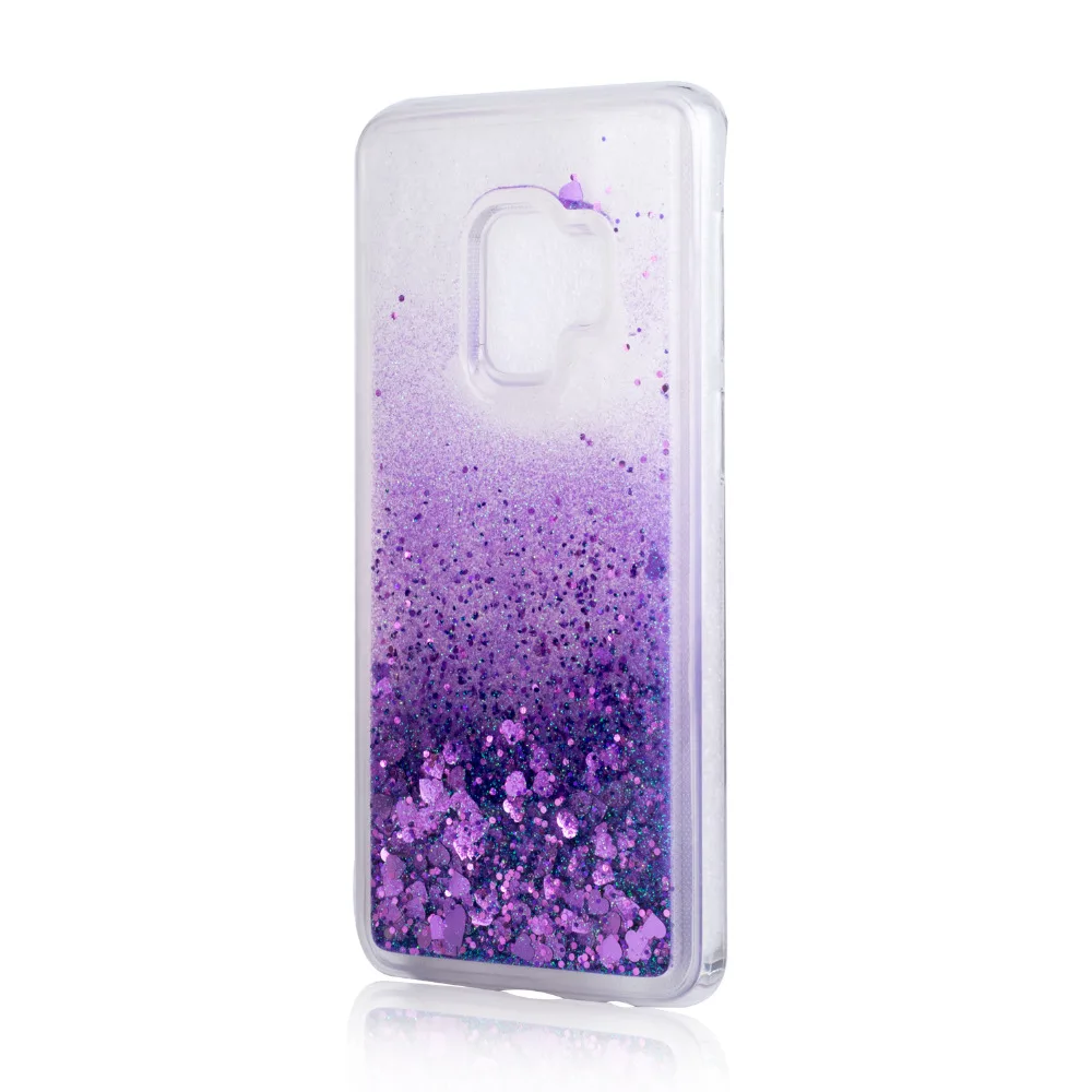 Чехол с жидким блеском для samsung Galaxy S9 S8 S7 S6 S5 Edge Plus Dynamic Quicksand Star Love Силиконовый ТПУ
