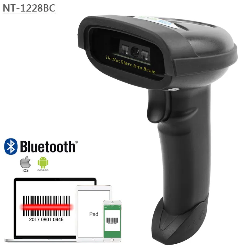 NT-1228BL Bluetooth QR 2D pdf417 сканер штрих-кода и NT-1228BC беспроводной Bluetooth CCD считыватель штрих-кодов для мобильного экрана оплаты - Цвет: 1228BC CCD Scanner