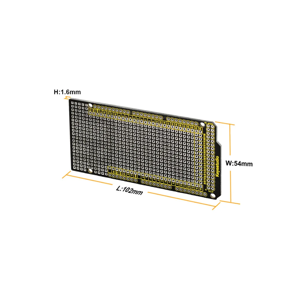 10 шт. Keyestudio Прототип PCB для Arduino MEGA 2560 R3 Щит DIY FR-4 экологически чистые