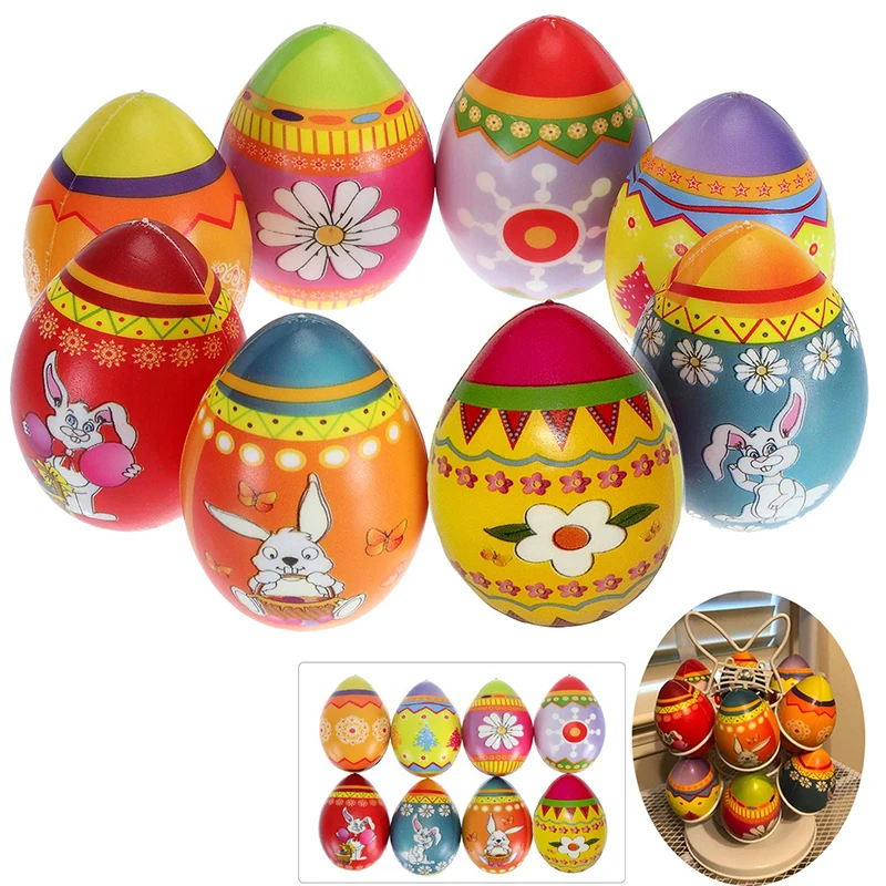 Новинка Kawaii пасхальные яйца мягкие медленно поднимающиеся хлеб Торт Крем