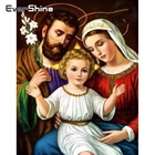 Алмазная живопись с квадратными камнями Evershine, вышивка стразами, иконы, Алмазная мозаика, распродажа, семья, вышивка бисером