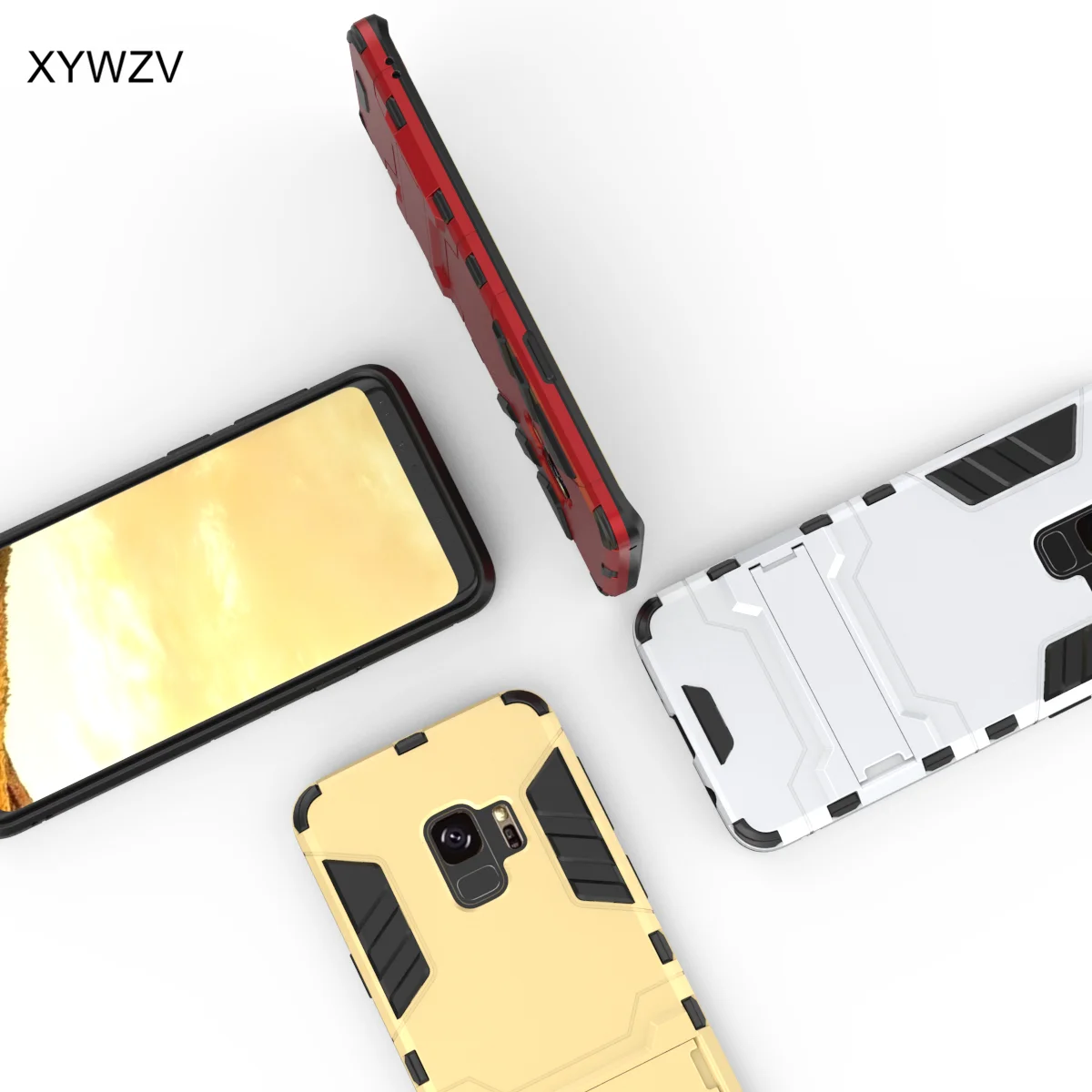 For Samsung Galaxy S9 Case Shockproof Luxury Armor Robot Soft Silicone Phone Cover |