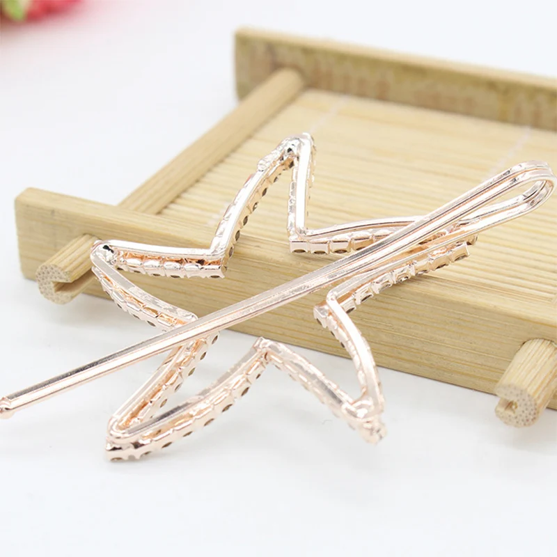 

Fashion Lovely hairpin Simple Small Braider Hair trim alloy hair clips Love Star Tree Flower type
