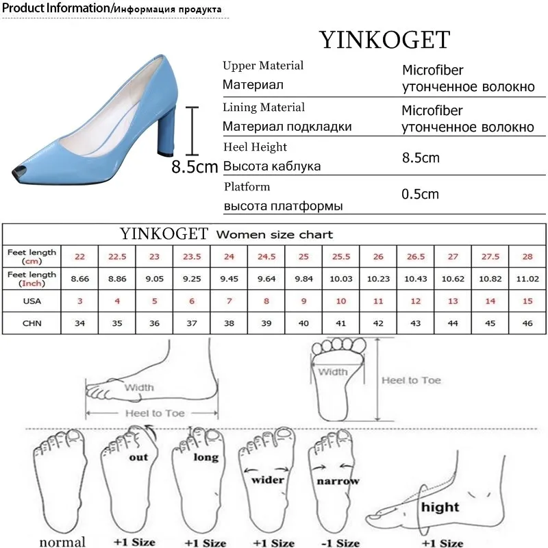 YINKOGET/Высококачественная женская обувь на высоком каблуке со стразами модная