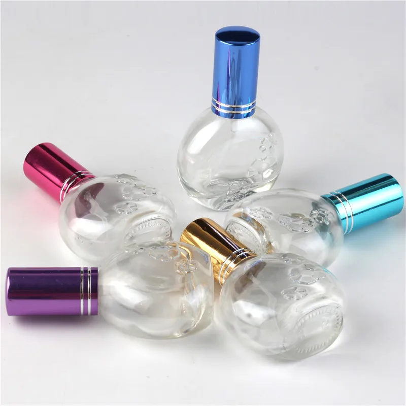 15ml Clear Glass Women Perfume Bottle Refillable Empty Cosmetic Water Spray oblate shape Portable Reuse Beauty Tools | Красота и