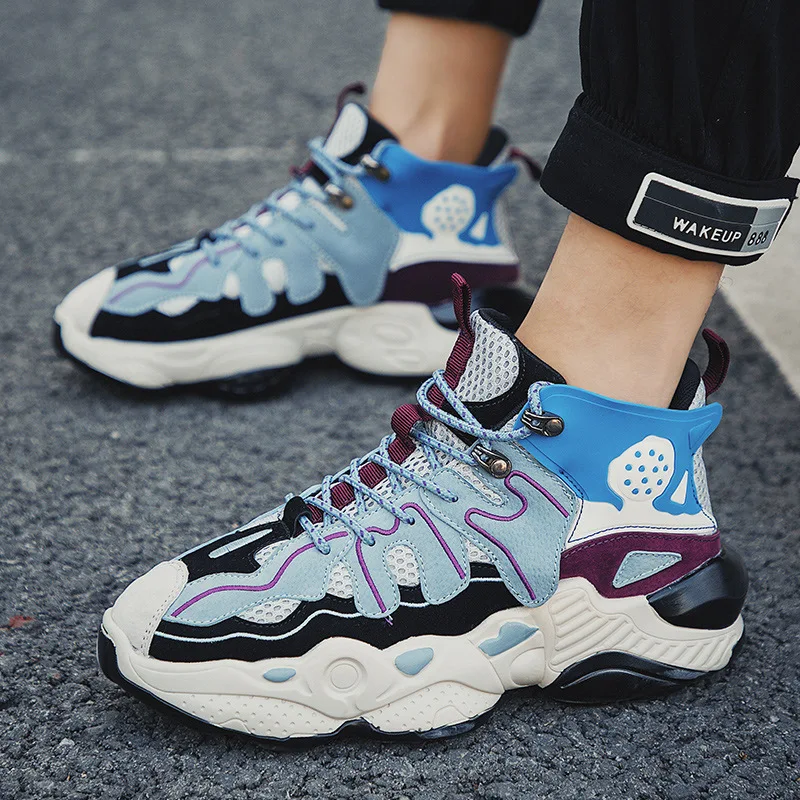 

Shoes Men Sneakers Autumn High Top Chunky Zapatillas Deportivas Hombre Breathable Casual Shoes Tenis Basket Sapato Masculino
