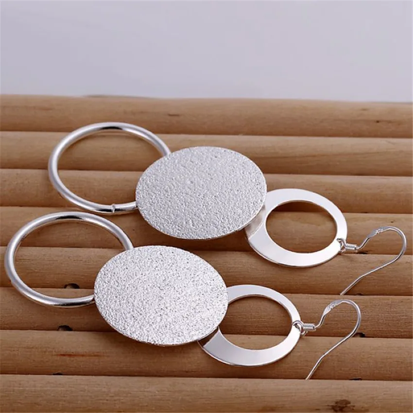 silver color Earrings New Listing fashion jewelry holiday gifts classic retro earrings free shipping e012 | Украшения и