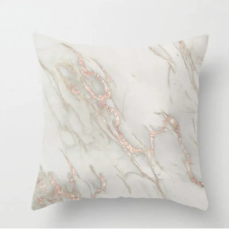 Геометрическая мраморная текстура наволочки для диванных подушек домашний