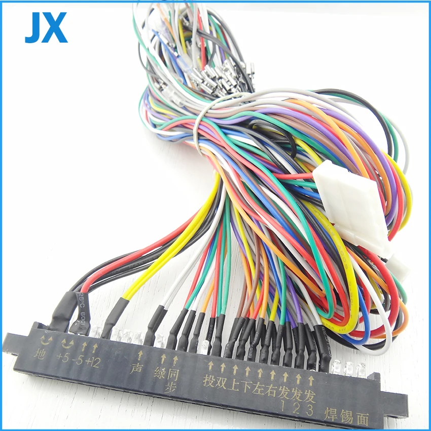 4 шт. Jamma 28 булавки с 5 6 кнопками провода для аркадная игра машина/Аксессуары шкафа