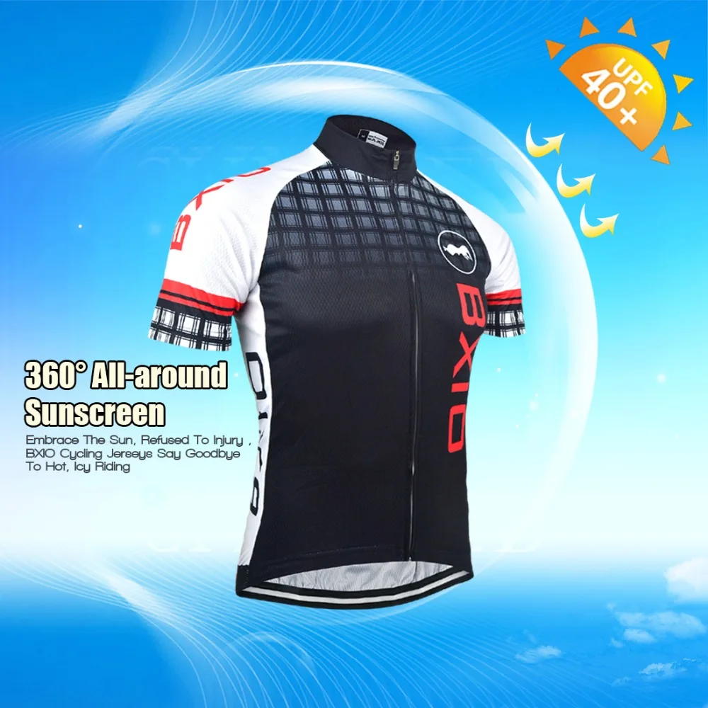 Bxio Велоспорт Наборы Колумбия открытый Для мужчин Цикл Майки Рубашка с короткими