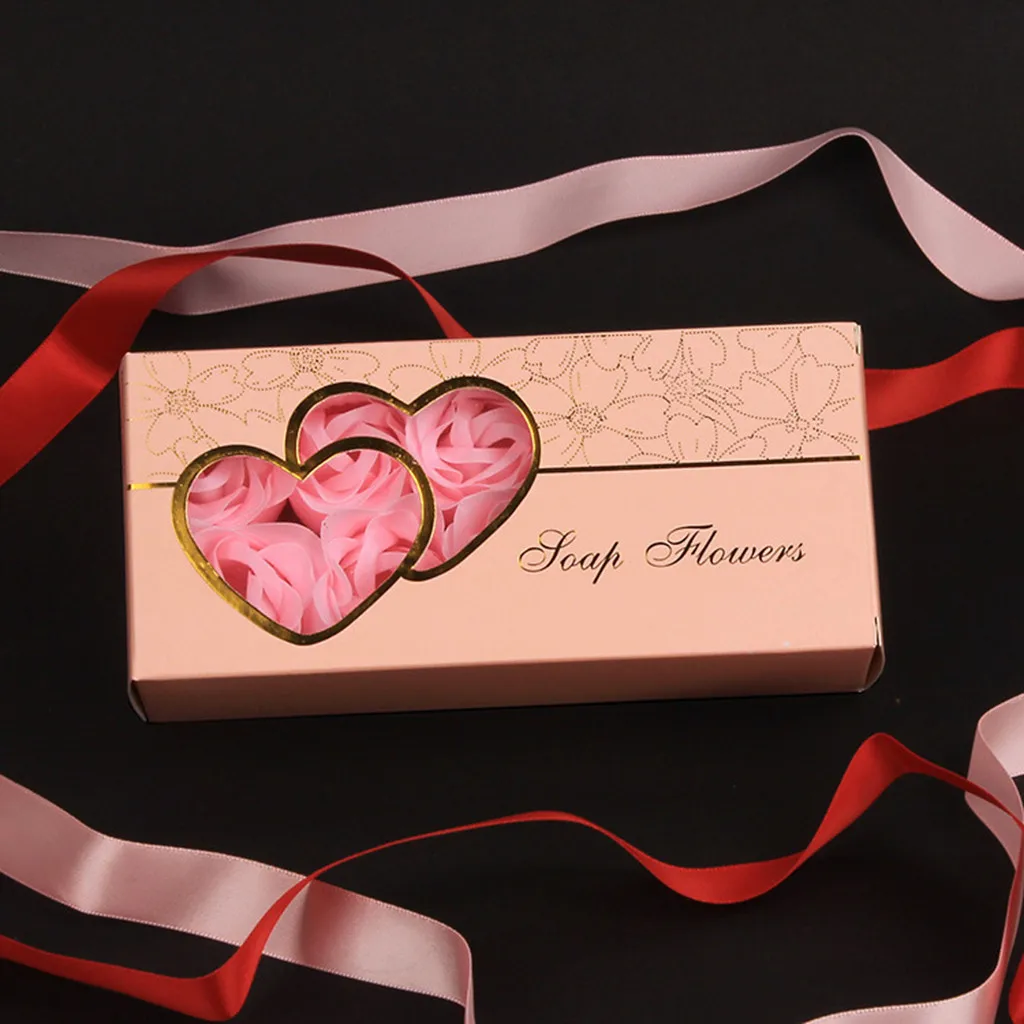 Ароматное мыло для ванны с лепестками розы свадебное розой 10 шт.