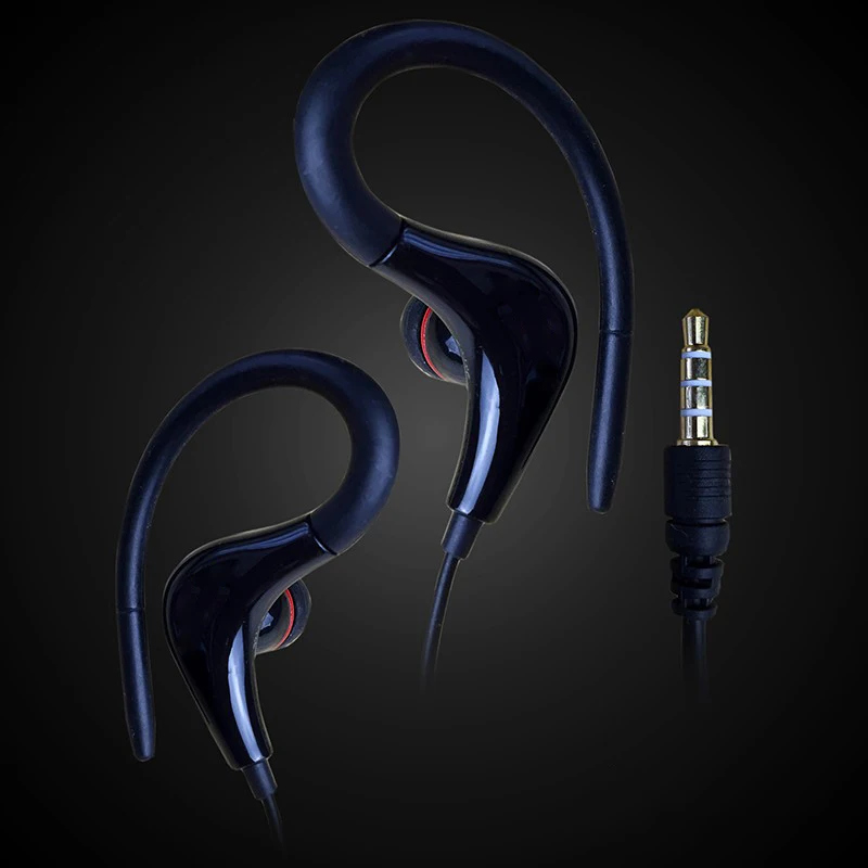 Бесплатная доставка 3 5 мм Earhook спортивные стереонаушники наушники гарнитура с