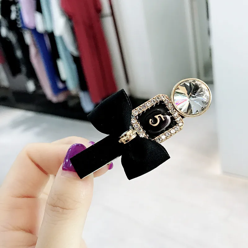 Женская заколка для волос с бантом и кристаллами в Корейском стиле |