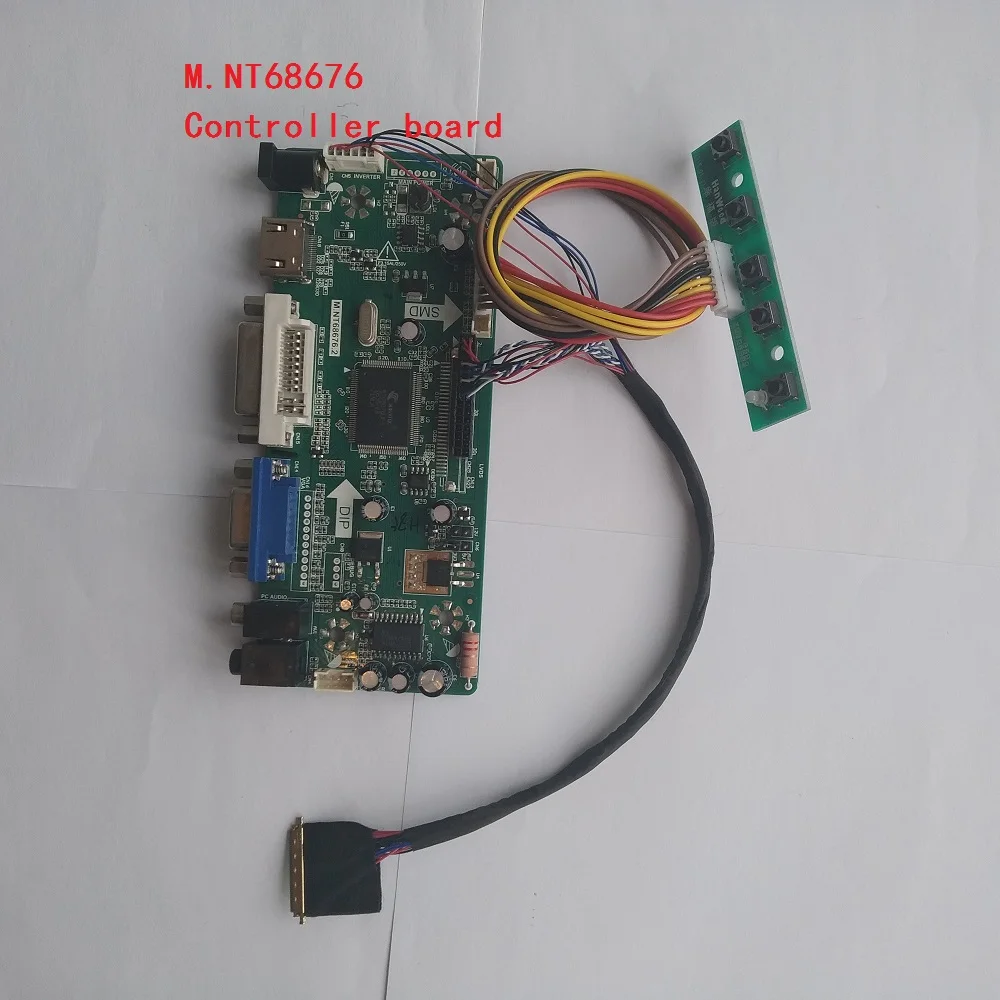 Dvi аудио DIY плата контроллера для B173RW01 V3 1600X900 экран дисплея 17," монитор LVDS светодиодный VGA HDMI lcd M. NT68676 комплект