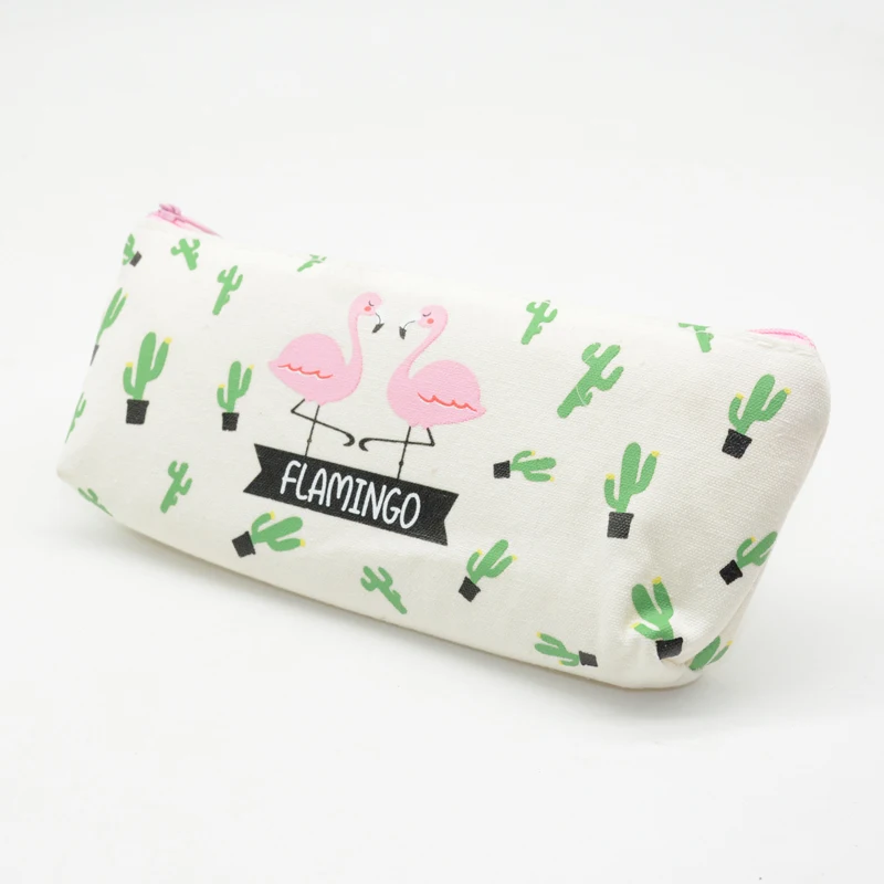 Фламинго пенал Kalem Kutusu школьные принадлежности Estojo Escolar Etui Kalemlik Okul кактус Kawaii Estuches