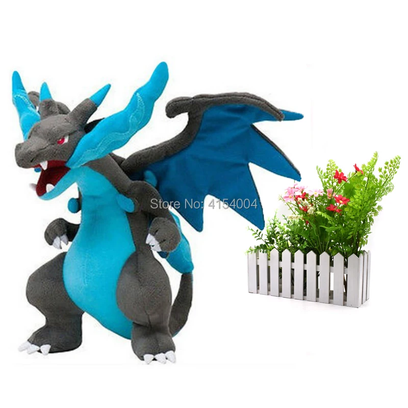 " 23 см Mega Charizard X Mega Evolution Peluche Мягкие плюшевые игрушки высокого качества отличный подарок для детей