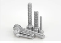 10pcslot 304 stainless m6x8 120mm hexagon cylinder head bolts m6 flat spring washers nuts hardware working tools 4