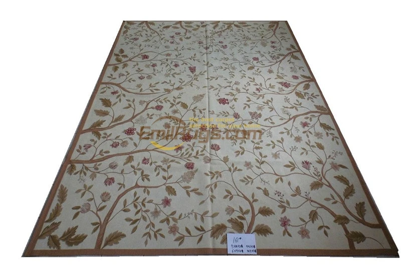 

large carpets living room rug handmade woolen bedroom area aubusson rugs 122CMX183CM (4 'X 6') 161 gc125aub yg19