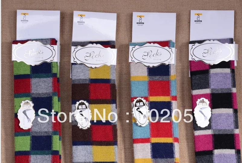 6 пар/партия женские ботинки из смеси шерсти с кроличьим мехом|boot sleeves|long leg