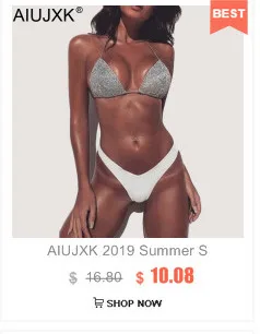 AIUJXK модные неоновые зеленые Лоскутные повязки на шею женское белье сексуальное бикини 2 шт купальник женский летний топ набор
