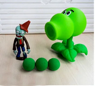 12 стилей pvz новая популярная игра PVZ Растения против Зомби Peashooter ПВХ фигурка модель игрушки 10 см Растения против Зомби игрушки - Цвет: 2