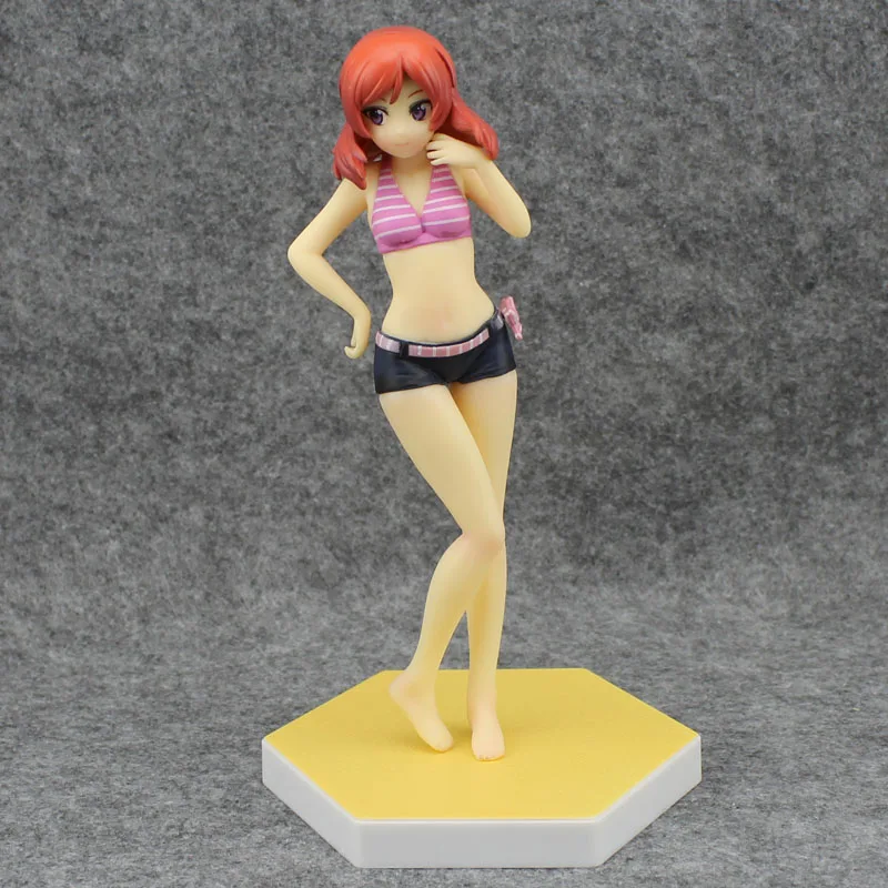 6 &quotLove Live! Аниме пляж Queens Maki Nishikino бикини с воланом Ver. В коробке 16 см ПВХ фигурка