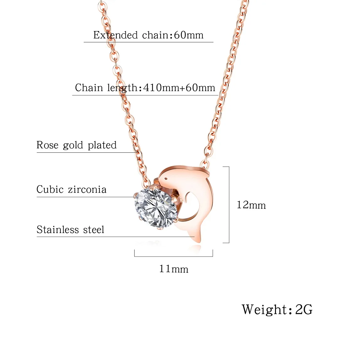 Красивые Милые ожерелья и подвески из нержавеющей стали с изображением