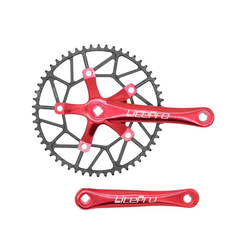 

Litepro MTB передняя Звездочка диаметра окружности болтов (130 BCD Сверхлегкий 50/52/54/56/58T tooth узкий n велосипедная цепь для дорожного велосипеда рукоя...