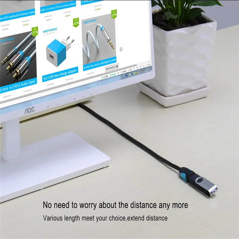 Кабель Удлинитель USB 2 0 1/1 5/2/3/5 м|cable usb 2.0|vention 2.0usb cable for pc |