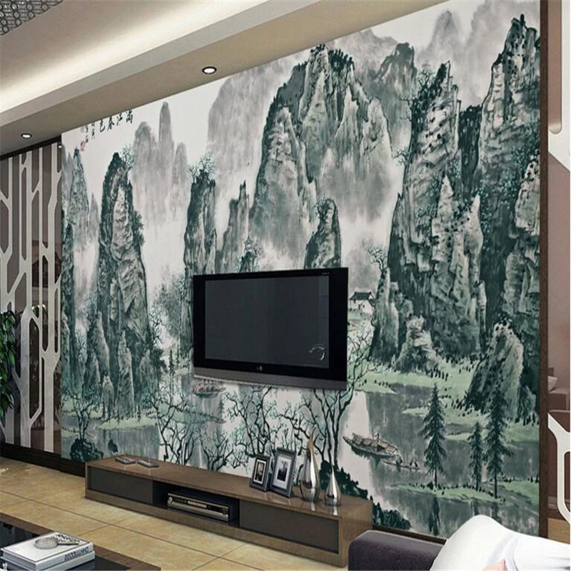 Beibehang Высокое качество пользовательские фото обои вода пейзаж живопись Гостиная