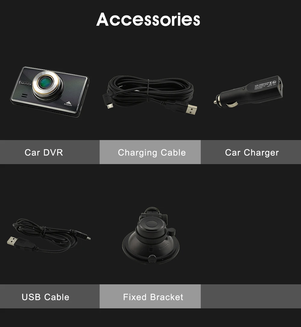 Navivox ADAS Автомобильный dvr камера Full HD 1296 P видео регистратор g-сенсор 170 градусов Dashcam ночное видение автомобиля видеокамера DVR