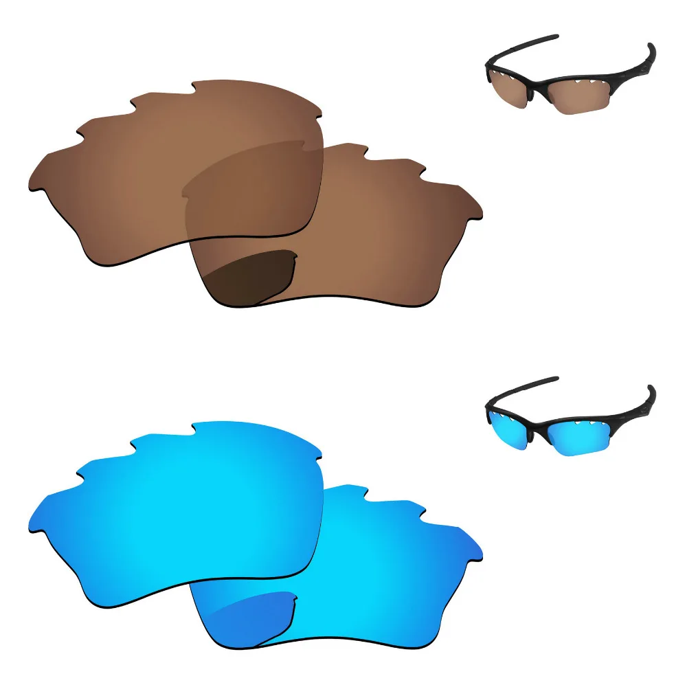 

Синий и медный коричневый 2 пары поляризованных сменных линз для полукуртки XLJ оправа солнцезащитных очков с вентиляцией 100% UVA & UVB защита