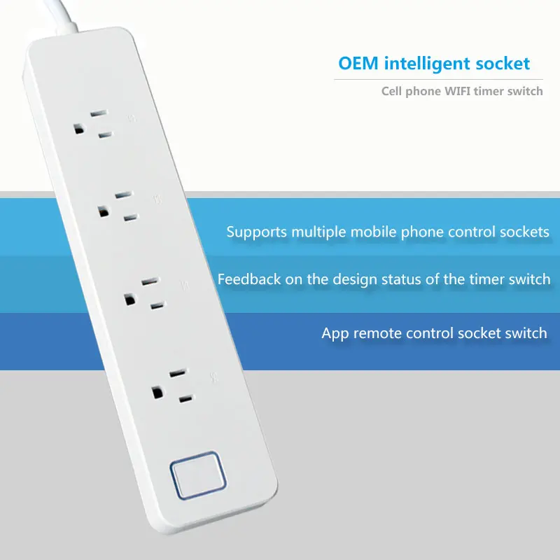 Wifi USB умная розетка штепсельная вилка США переключатель перегрузки защита от