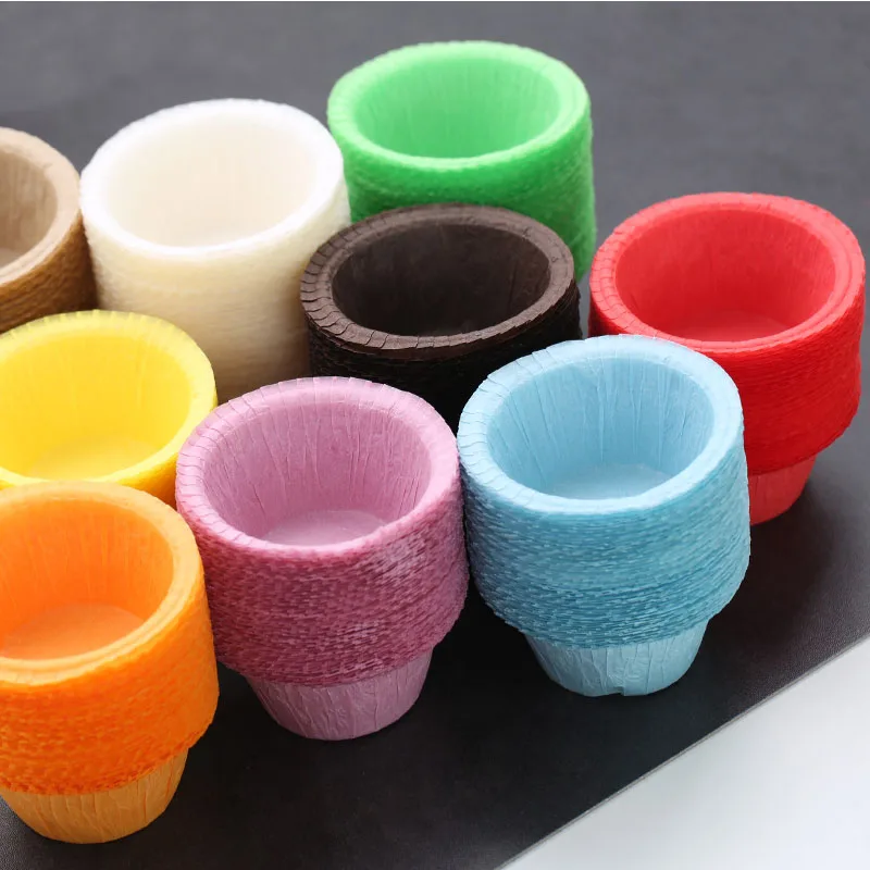 50 шт красочные радужные бумажные торты для кексов коробка выпечки Маффин чашки