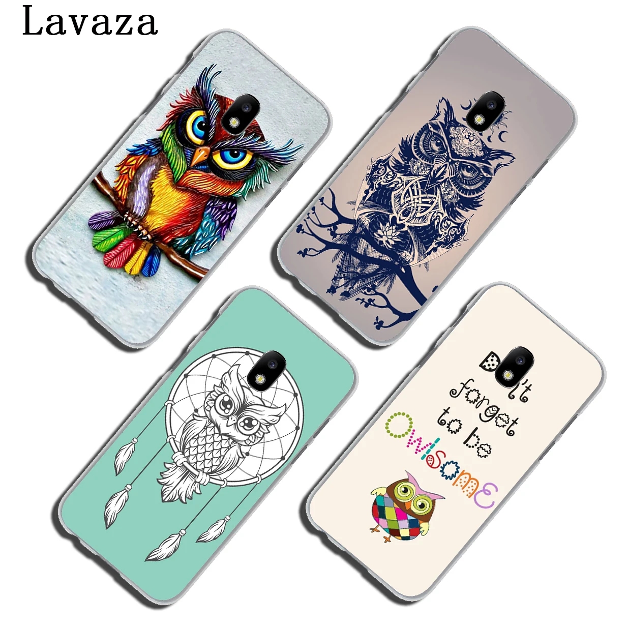 Lavaza Сова арт Прекрасный чехол для телефона Samsung Galaxy J8 J7 Duo J6 J5 J4 Plus 2018 2017 2016 J2 J3 EU US